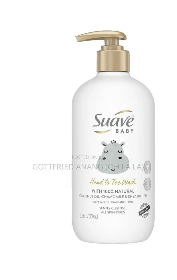 Suave Baby Head to Toe Body Wash With Coconut Oil, 13.5 Oz · Photo 1