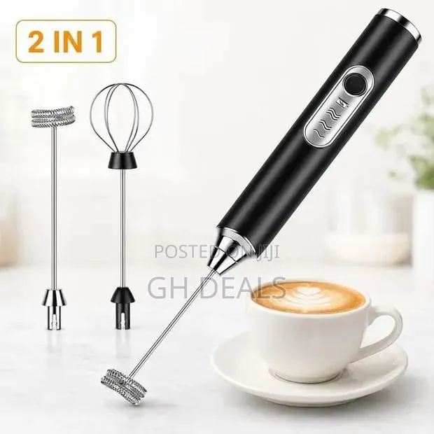 KITCHA Rechargeable Milk Frother Electric Egg Beater – 3-Speed USB · Photo 1