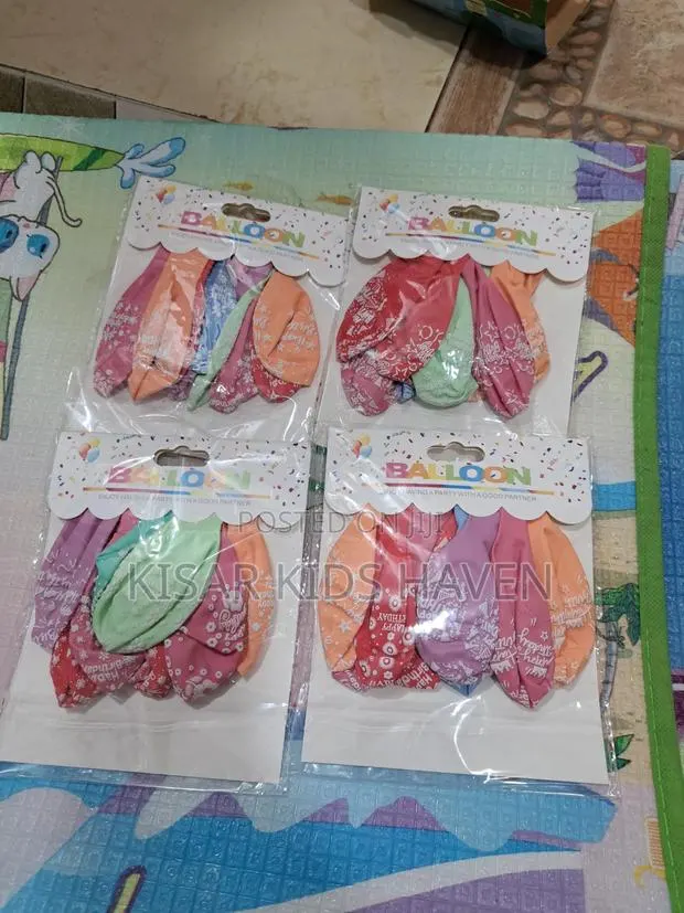 10 Pieces Happy Birthday Balloon ( Written On The It)Price For 2 Packs · Photo 1