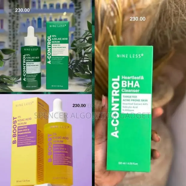Nineless Bha Heartleaf Cleanser/Kojic Acid/Azelaic Acid Serum-230 Each · Photo 1