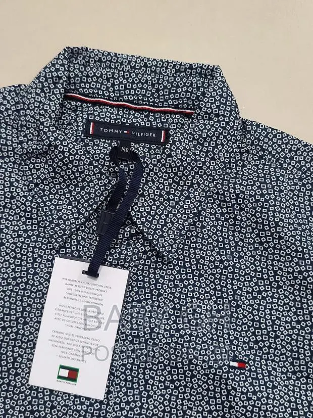 Kids Tommy Hilfiger Boys Black and White Shirt · Photo 1