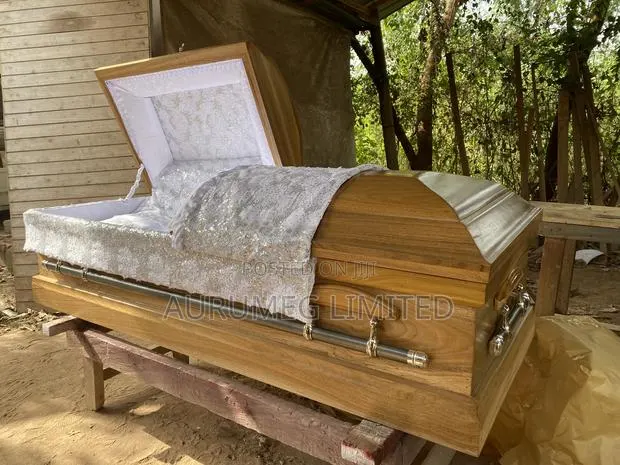 Open Grain Finished Hardwood Coffins and Caskets