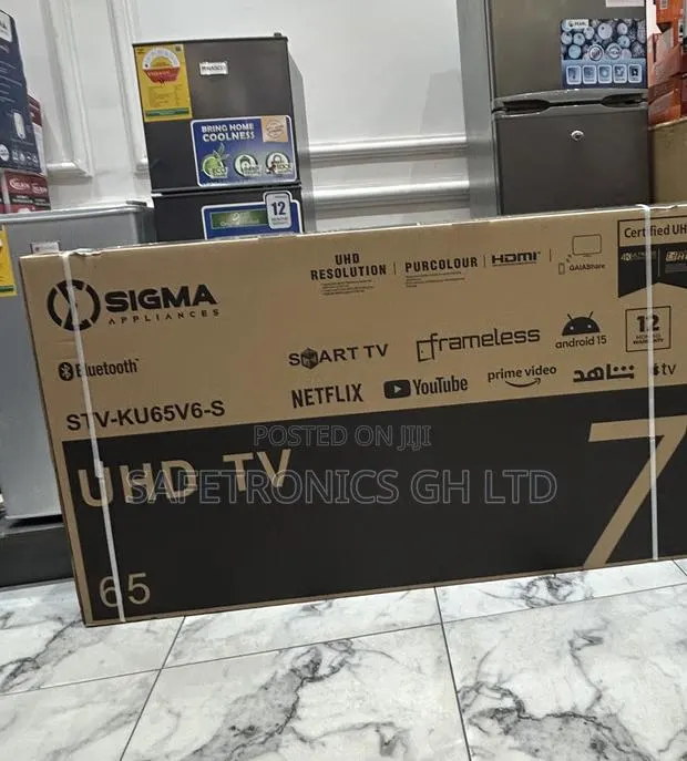 Exclusive 65 Inch Sigma Uhd Android Frameless Smart Tv · Photo 1