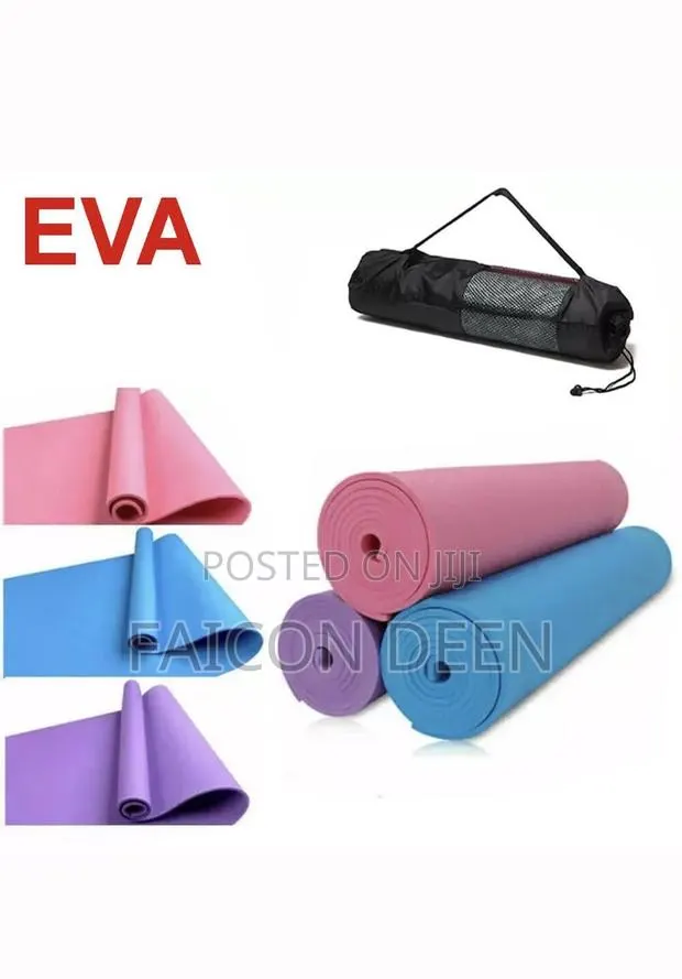 Cushioned Thick Exercise Mats + Free Bag / Carrier( in Diff Colors · Photo 1
