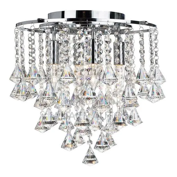 Searchlight Dorchester 4 Light Crystal Flush Ceiling Light · Photo 1