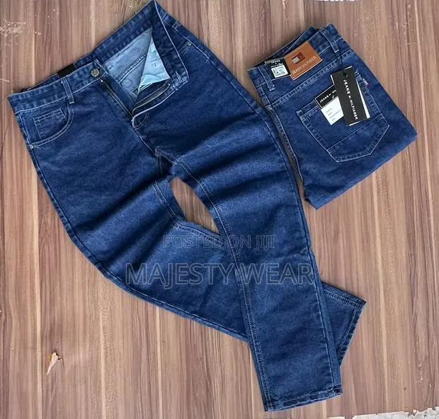 Classic Plain Jeans Trousers