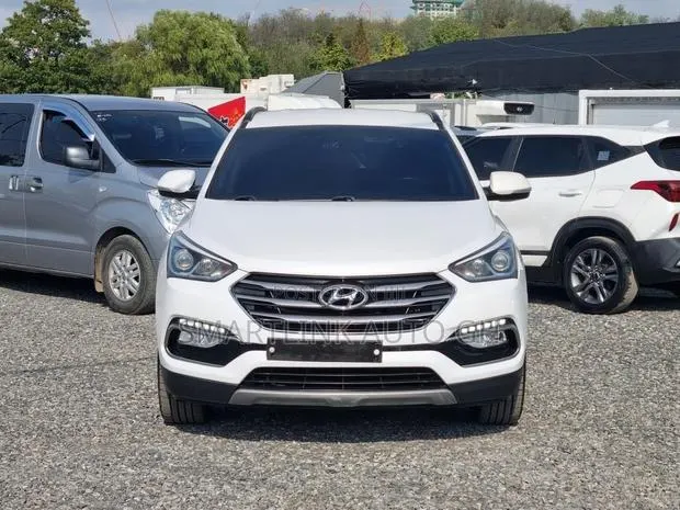 Hyundai Santa Fe 2016 White · Photo 1
