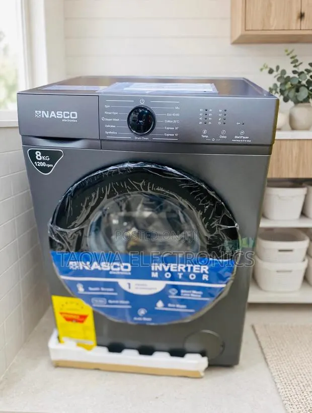 Automatic Nasco 8kg Front Load Washing Machine · Photo 1
