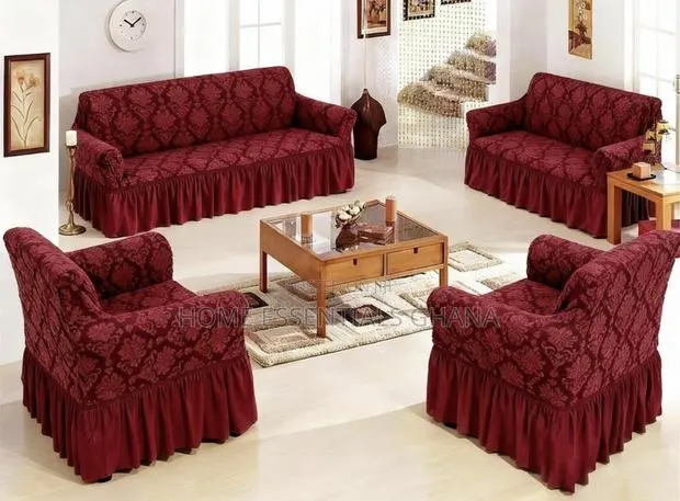 Skirt-Type Sofa Covers Set Elegant Comfortable Sofa Protection · Photo 1
