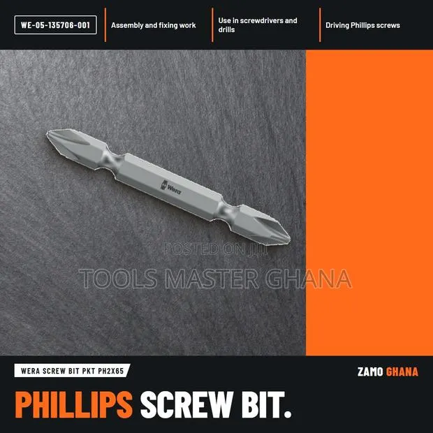 Wera Screw Bit PKT Ph2X65 - WE-05-135706-001 · Photo 1