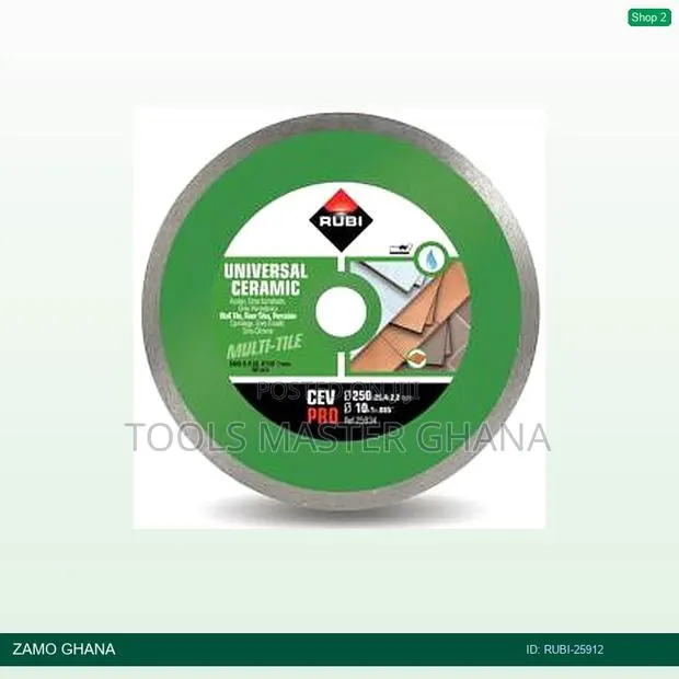 Cev 180 Pro > 7inch Ceramic Tiles Diamond Cutting Blade - Rubi-25912 · Photo 1