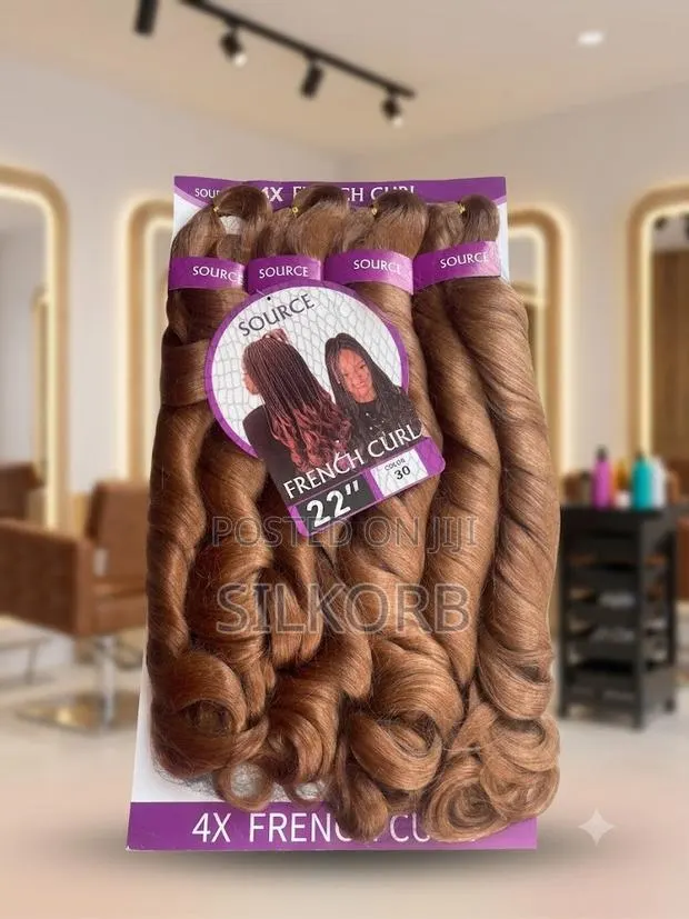 22 Inch French Curly Braiding Hair Extensions (4/Pack) · Photo 1