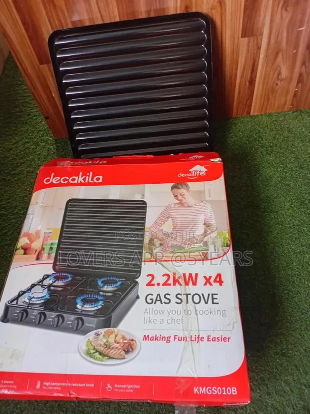 Premium Glass-Top 2.2kW Gas Stove – Modern Kitchen Style · Photo 1