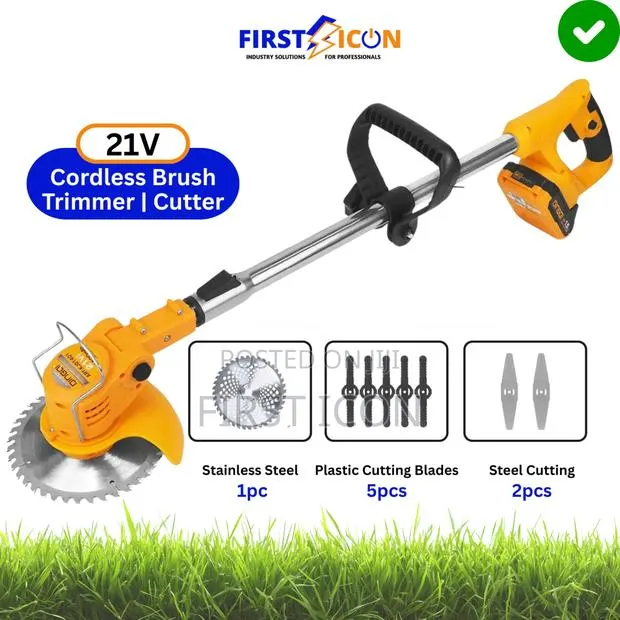21v Cordless Grass Cutter Trimmer | Brush Cutter - Dingqi Kj01401 · Photo 1