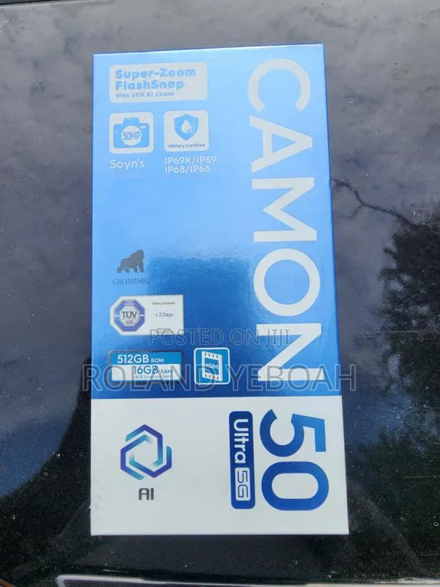 New Tecno Camon 50 Ultra 512 GB Black · Photo 1