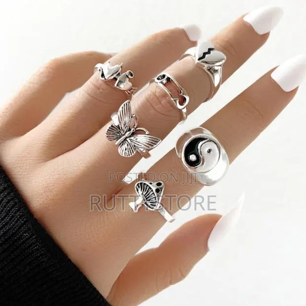 6pcs Silver Knuckle Ring Set (Promo) · Photo 1
