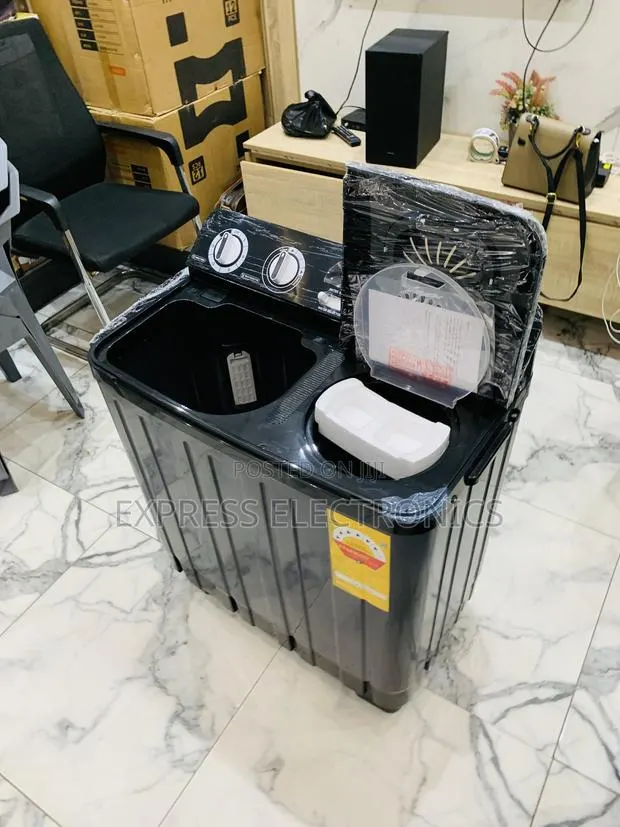 Lovely New Black Nasco NAS-07-TW 7kg Semi Automatic Twin Tub Washing · Photo 1