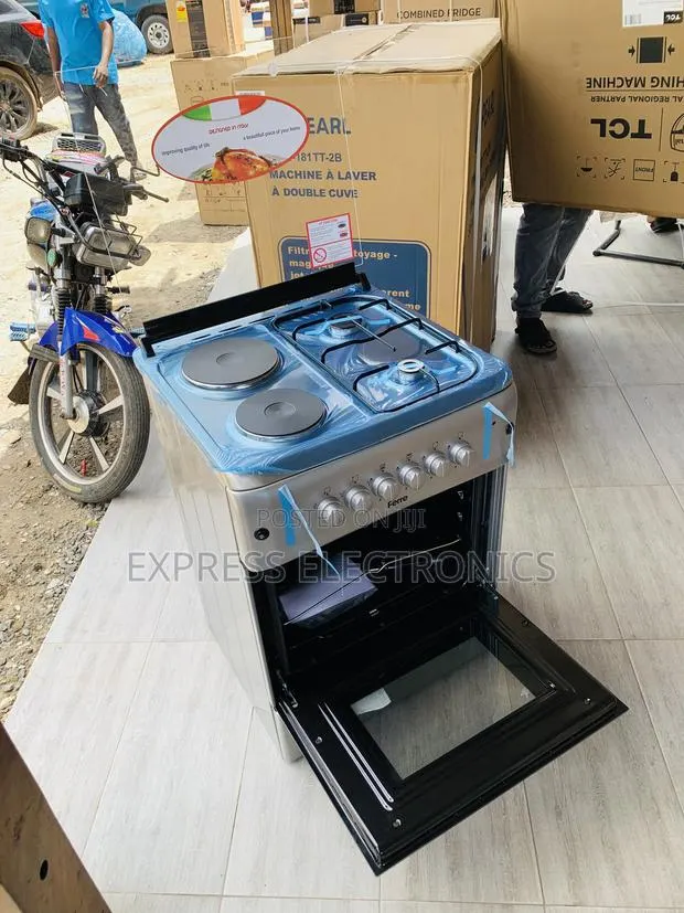 Brabd New 2-2 Stove Gas Electric Cooker Oven Rotisserie · Photo 1