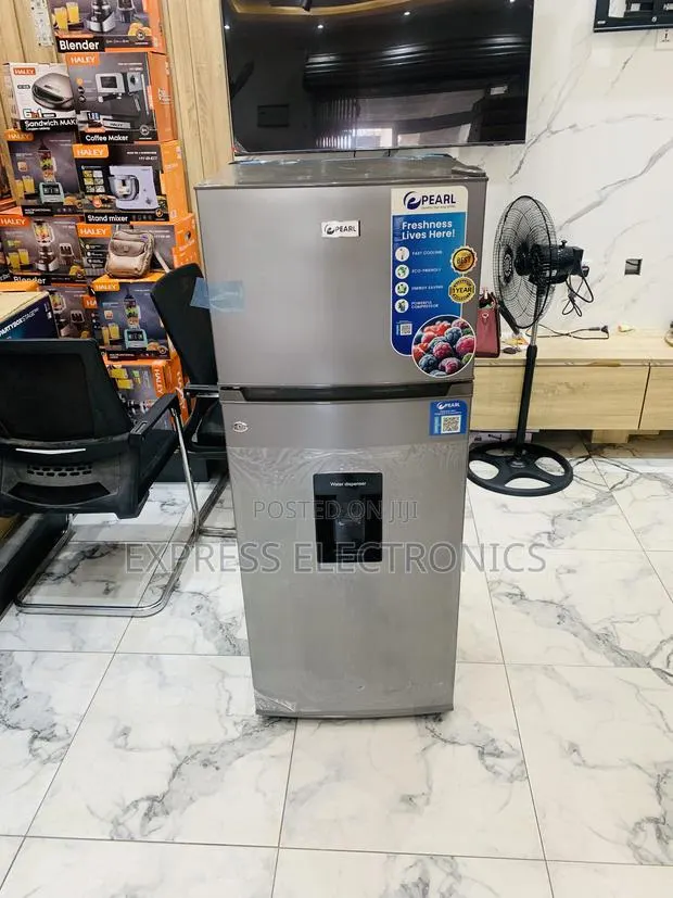 Ultra Modern Double Door With Dispenser Pearl Pf-2521w0-5e · Photo 1