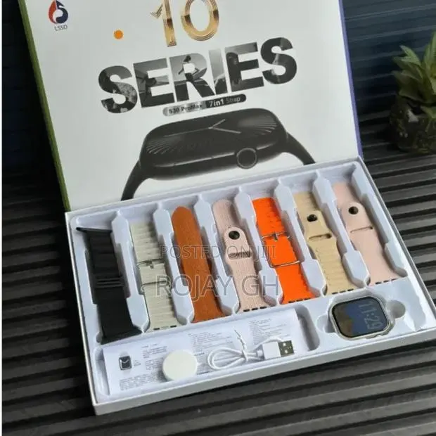 S30 Pro Max Series 10 Smartwatch | 7-in-1 Combo - Orange · Photo 1