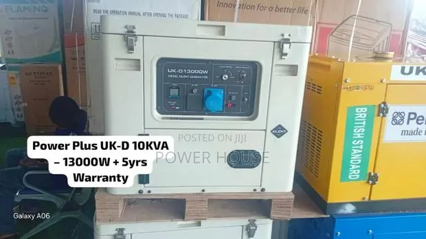 Uk-D Diesel Generator 10kva – 13000w 10kva Rated, 5yrs Warranty · Photo 1