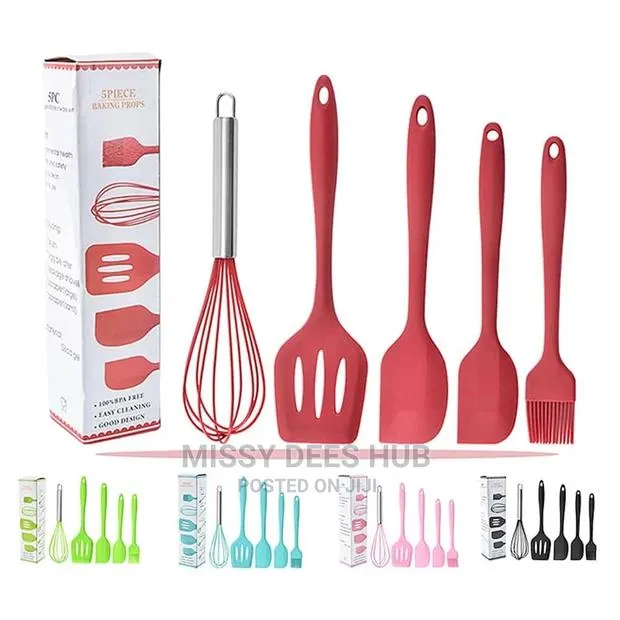 5pcs/Set Silicone Kitchen Set · Photo 1