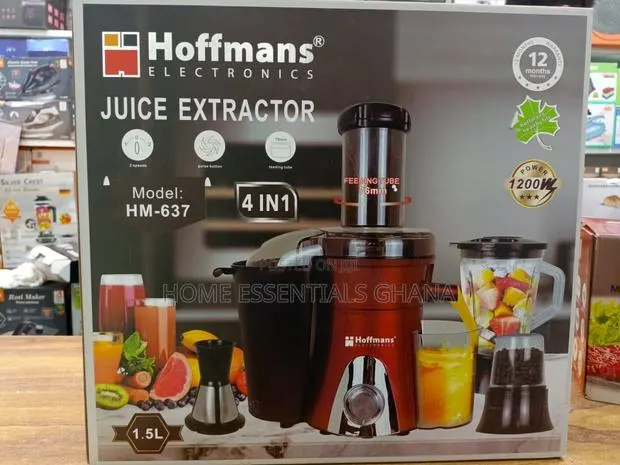 Hoffmans 4-in-1 Juice Extractor Blender, Grinder, Juicer and Chopper · Photo 1