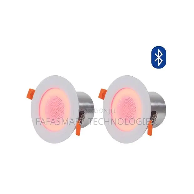 2 Active Ceiling Speakers With RGB Light 2.5inch Full Range Speakers · Photo 1