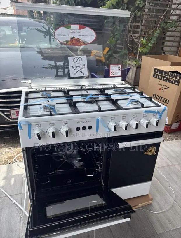 Mideatech 5 Burner Gas Cooker With Oven/Grill 60x90cm 36lmg5g030 · Photo 1