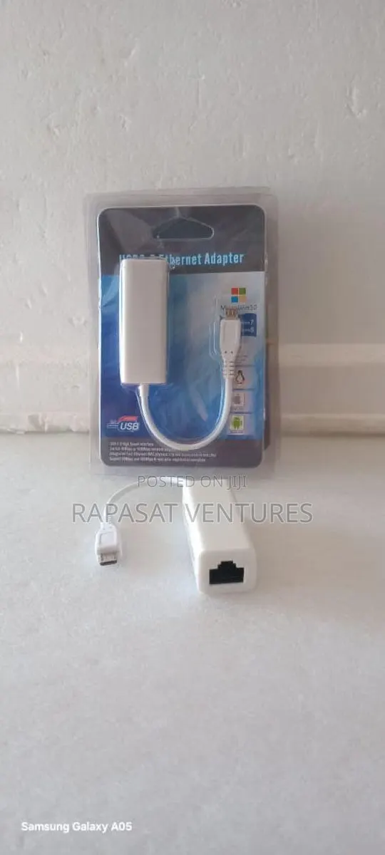 Micro Usb 2.0 Ethernet Adapter (Micro Usb Male to Rj45 Female ) · Photo 1