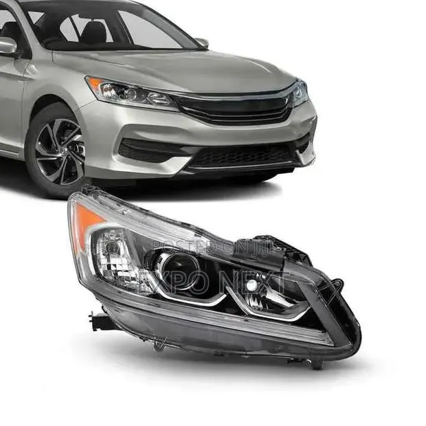 Halogen Headlight for Honda Accord 2016-2017 Sedan EX EX-L ABSmaterial · Photo 1
