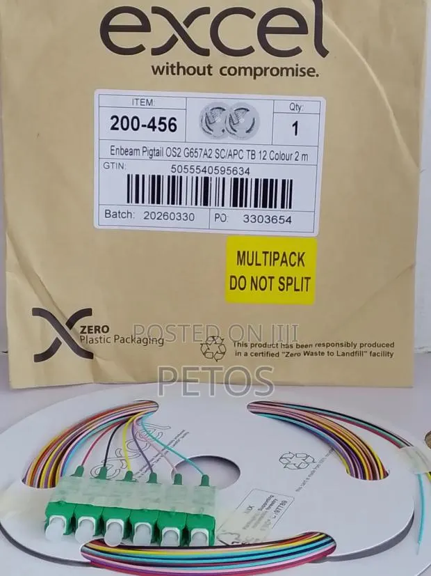 Excel Enbeam Fibre Pigtail 12colour Pack · Photo 1