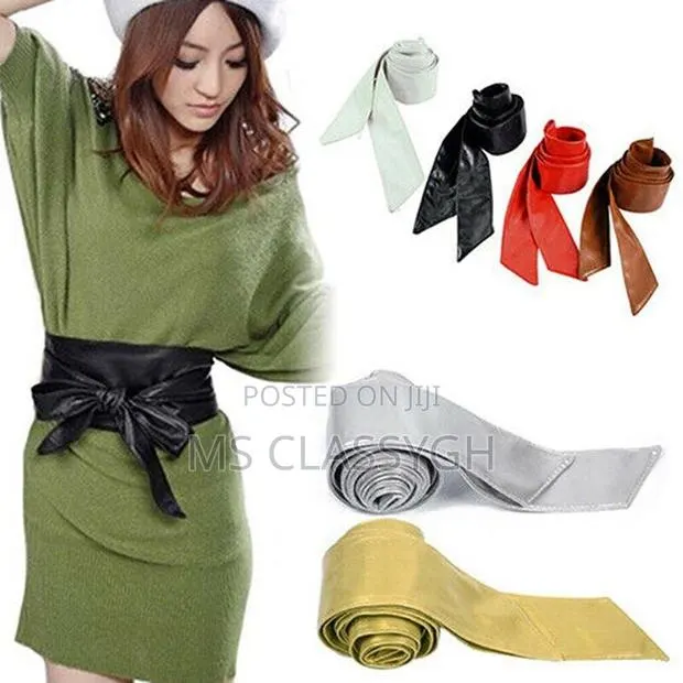 Fashion Belt for Women's Faux Leather Bowknot Wrap Corset Ti · Photo 1