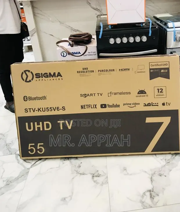 High Efficient Sigma 55 Uhd Smart Digital Satellite Led Tv · Photo 1