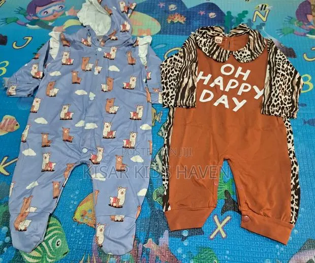 Happy Day Cute Baby Girl Overall 3 to 6months ( Price for Two) · Photo 1
