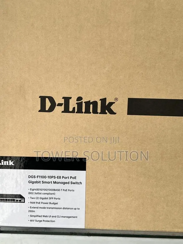 Dlink 8port Poe Gigabit Smart Manage Switch · Photo 1