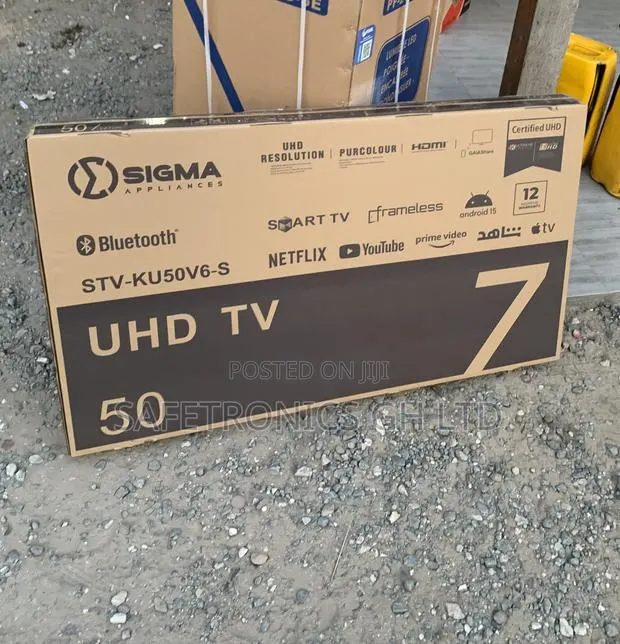 Available Black 50 Inch Sigma Led Android Uhd Smart Tv · Photo 1