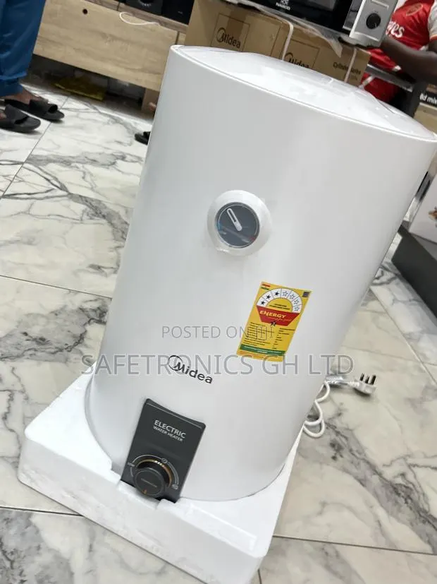 Genuine Sleek Midea 15 L Storage Water Heater White · Photo 1