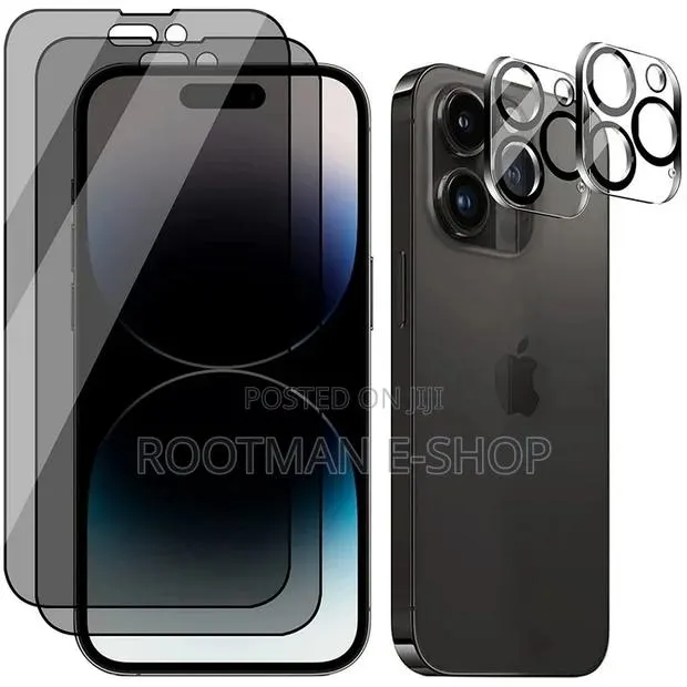 [1+ 1pack] iPhone F Screen Protector + Camera Lens COMBO · Photo 1