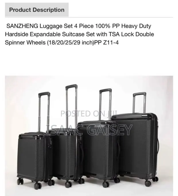 Luggage Set 4 Pieces Expandable Anticrake Luggages · Photo 1