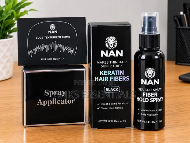 NAN Black Hair Fibers Styling Combo