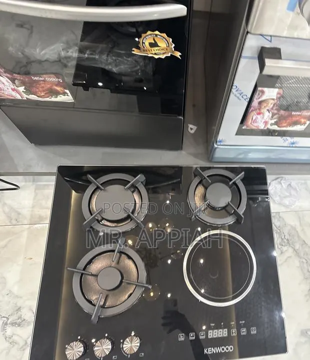Order Authentic Kenwood 60cm 3 + 1 Tempered Glass Burner · Photo 1