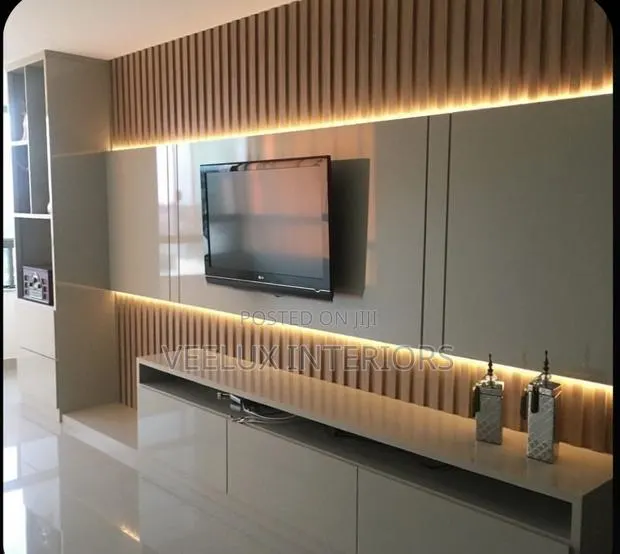 Floating TV Stand With LED Lighting · Photo 1