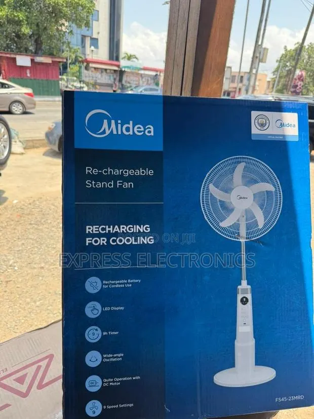 Text Us for Your Midea Rechargeable Fan 18” · Photo 1