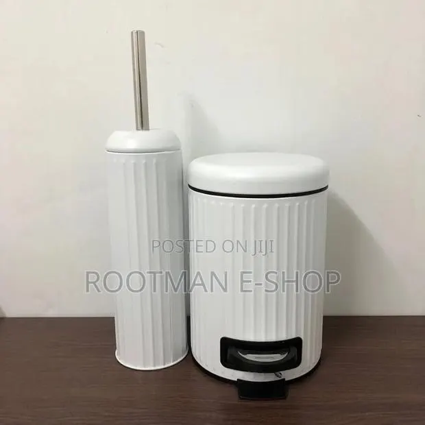 Pedal Toilet Bin With Removable Basket and Toilet Brush With Holder · Photo 1