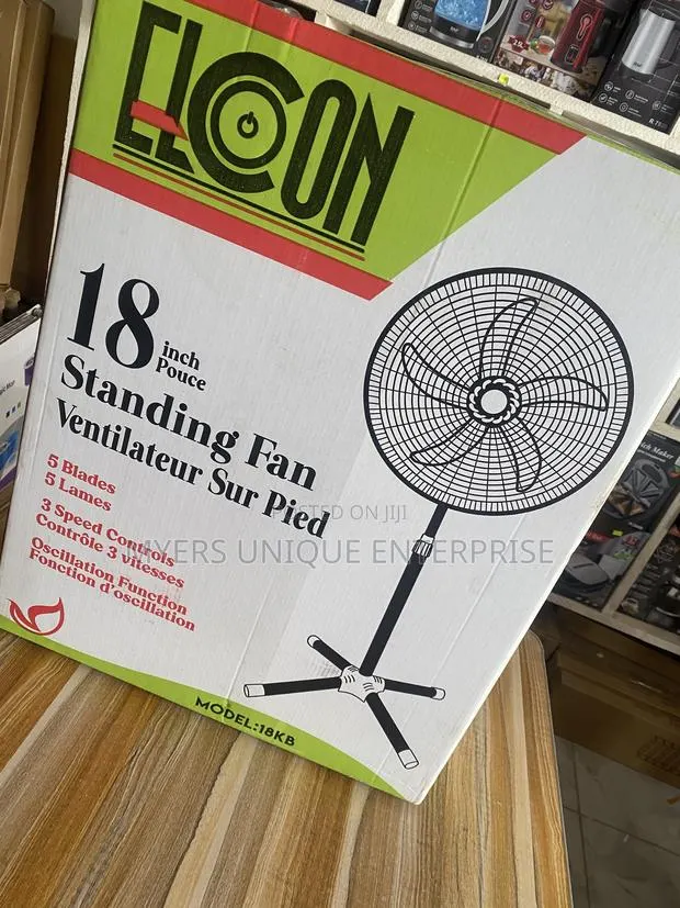 Elcon 18inch Oscillating Standing Fan(Stable Base) · Photo 1