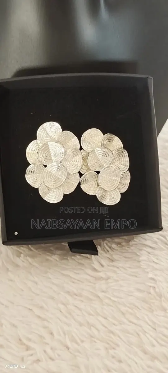 Frosted Flower Luxury Earrings · Photo 1