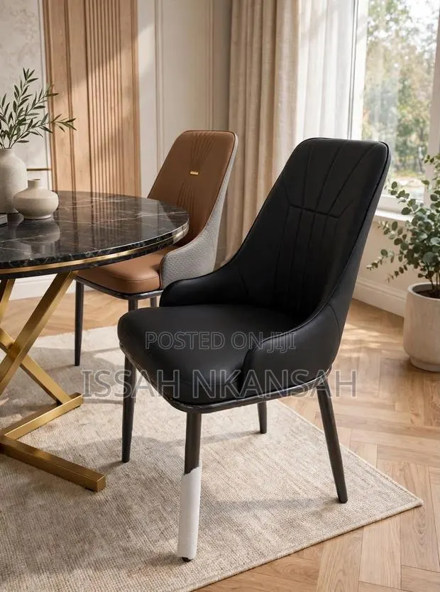 Black Leather Dining Chairs · Photo 1