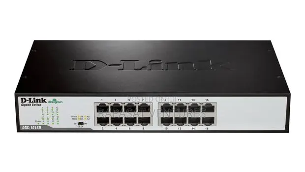 D-Link 16-Port DGS-1016D Gigabit Unmanaged Desktop Switch · Photo 1