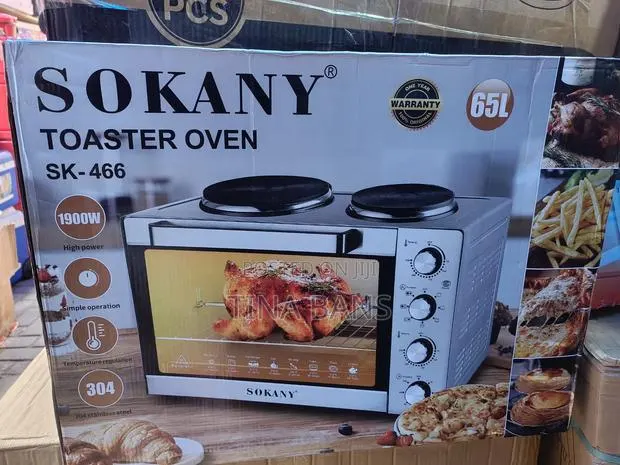 Sokany 65Litres Electric Oven + 2 Hot Plate · Photo 1